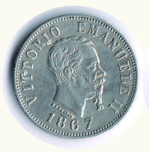 obverse: SAVOIA - Vittorio Emanuele II - 50 Cent. 1867 Na.