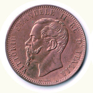 obverse: SAVOIA - Vittorio Emanuele II - 10 Cent. 1866 To.