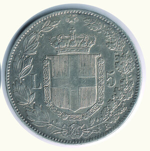 reverse: SAVOIA - Umberto I - 5 Lire 1879.