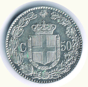 reverse: UMBERTO I - 50 Centesimi 1892