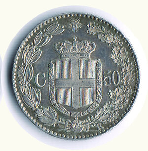 reverse: UMBERTO I - 50 Centesimi 1892