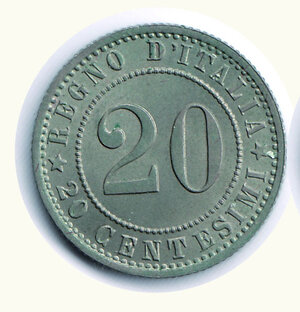 obverse: UMBERTO I - 20 Centesimi 1895 - Roma