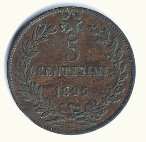 reverse: UMBERTO I - 5 Centesimi 1895