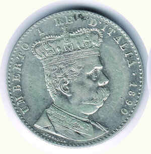 obverse: UMBERTO I - Colonia Eritrea - 2 Lire 1890