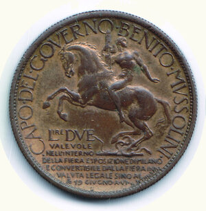 obverse: SAVOIA - Vittorio Emanuele III - 2 Lire 1928 - Fiera.