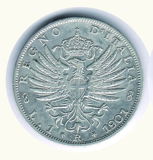obverse: SAVOIA - Vittorio Emanuele III - Lira 1901.