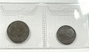 obverse: SAVOIA - Vittorio Emanuele III - 10 e 5 Cent. 1936.