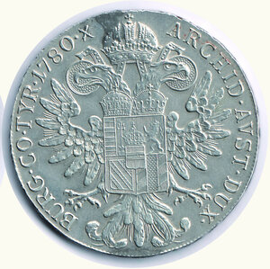 reverse: AUSTRIA - M. TERESA - Tallero 1780