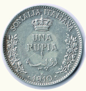 obverse: VITTORIO EMANUELE III - Somalia italiana - Rupia 1910