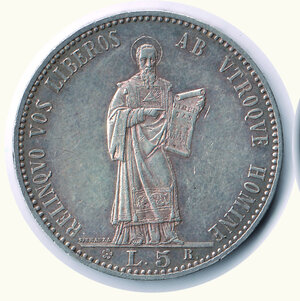 obverse: SAN MARINO - 5 Lire 1898