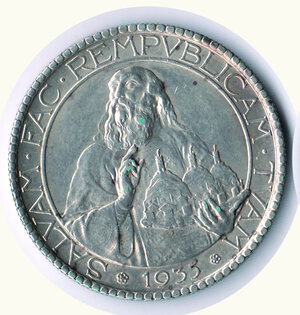 obverse: SAN MARINO - 20 Lire 1935 - 10.000 pezzi coniati