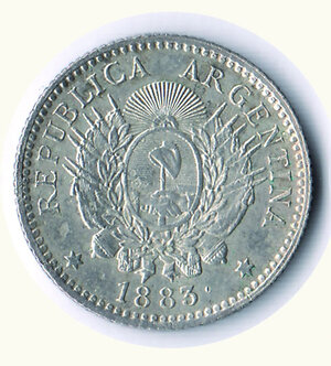 obverse: ARGENTINA - 10 Centavos 1883