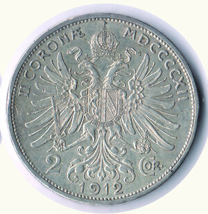 reverse: AUSTRIA - Franz-Joseph - 2 Corone 1912