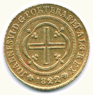 reverse: BRASILE - Giovanni VI - 4.000 Reis 1822.