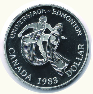 obverse: CANADA - Elisabetta - Dollaro 1983 - Universiadi.