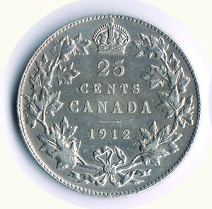 obverse: CANADA - 25 Cents 1912 - KM 24