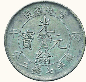 obv: CINA - Kirin (Impero) - Dollar 1906