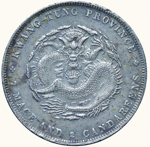 obverse: CINA - Kwang Tung - Dollar (1909)