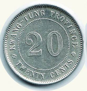 obverse: CINA - Kwang Tung - 20 Cents