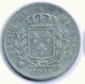 obverse: FRANCIA - Luigi XVIII - 5 Francs 1815