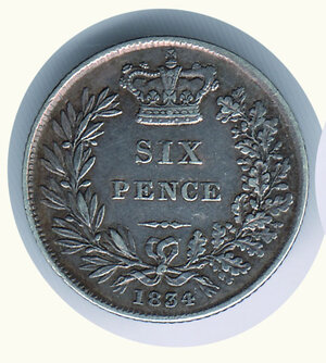 obverse: GRAN BRETAGNA - Guglielmo IV (1830-1837) - 6  Pence 1834