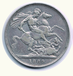 obverse: GRAN BRETAGNA - Vittoria - Corona 1889