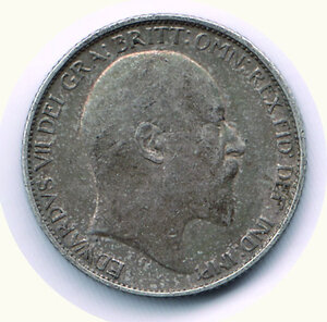 reverse: GRAN BRETAGNA - Gran Bretagna - Edoardo VII - 6 Pence 1909.