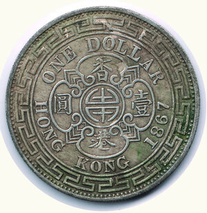 reverse: HONG KONG - Vittoria - Dollaro 1867
AR   R     q.SPL      200