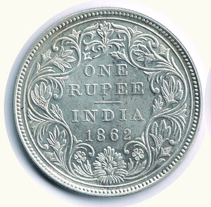 obverse: INDIA  BRITANNICA - Vittoria (1837-1901) - Rupia 1882.