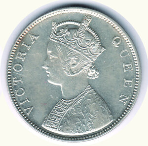 reverse: INDIA  BRITANNICA - Vittoria (1837-1901) - Rupia 1882.