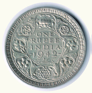 obverse: INDIA BRITANNICA - Giorgio VI - Rupia 1942 - KM 557.1