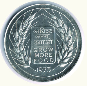 reverse: INDIA - More Food - 20 Rupie 1973.