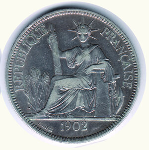 reverse: INDOCINA FRANCESE -  Piastra di commercio 1902.