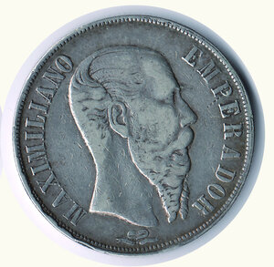 reverse: MESSICO - Massimiliano d’Asburgo - Peso 1867.