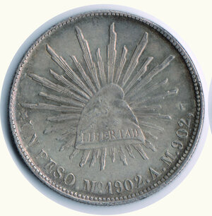 obverse: MESSICO - Peso 1902 - Mexico City - A.M. - KM 409,2
