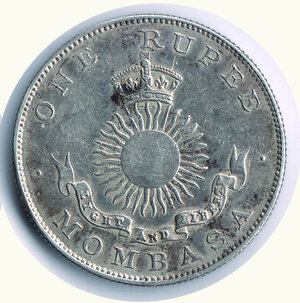 reverse: MOMBASA - EST AFRICA IMPERIALE BRITANNICA - 1 Rupia 1888