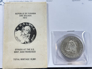 obverse: PANAMA - 5 Balboas 1970; Balboa 1972