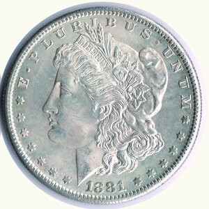 reverse: STATI UNITI - Dollaro Morgan 1881 - Zecca 