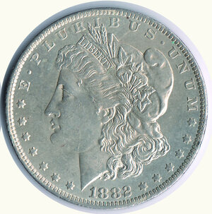 reverse: STATI UNITI - Dollaro Morgan 1882 - Zecca 