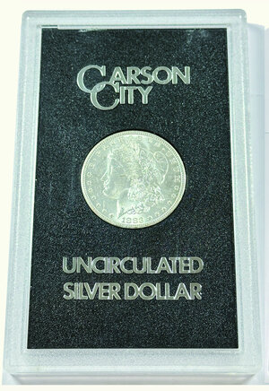 obverse: STATI UNITI - Dollaro Morgan 1883 - Zecca Carson City - Sigillato in FDC.
