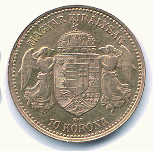 reverse: UNGHERIA - Franz Joseph - 10 Korona 1905