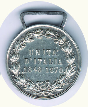 reverse: UMBERTO I - Unità d Italia 1848-1870
