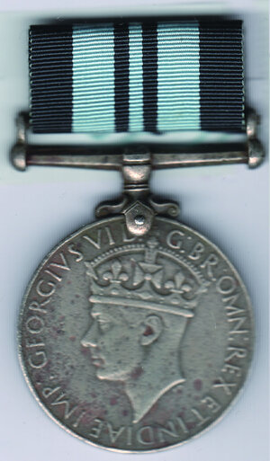 obverse: INDIA - Service medal n° 33817, concessa al Fuciliere di Sua Maestà Pirdan Singh.
Cu/Ni  BB+ 20