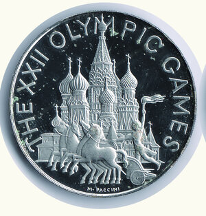 obverse: RUSSI - Giochi Olimpici 1980