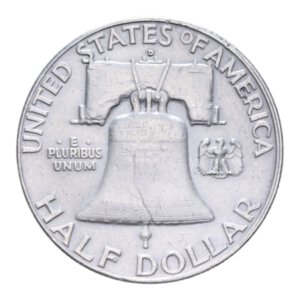reverse: STATI UNITI HALF DOLLAR 1954 D FRANKLIN AG. 12,56 GR. BB+