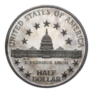 reverse: STATI UNITI HALF DOLLAR 1989 S NI. 11,23 GR. PROOF