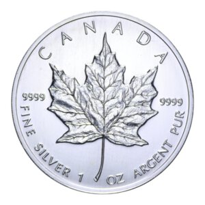 reverse: CANADA ELISABETTA II 5 DOLLARS 1999 AG. 31,31 GR. FDC