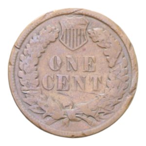 reverse: STATI UNITI 1 CENT. 1883 INDIAN HEAD CU. 2,90 GR. BB