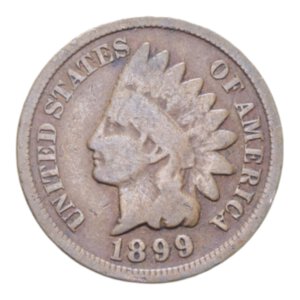 obverse: STATI UNITI 1 CENT. 1899 INDIAN HEAD CU. 2,99 GR. BB