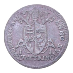 reverse: BOLOGNA PIO VII (1800-1823) QUATTRINO 1816 AN. XVI RRR CU. 2,29 GR. BB